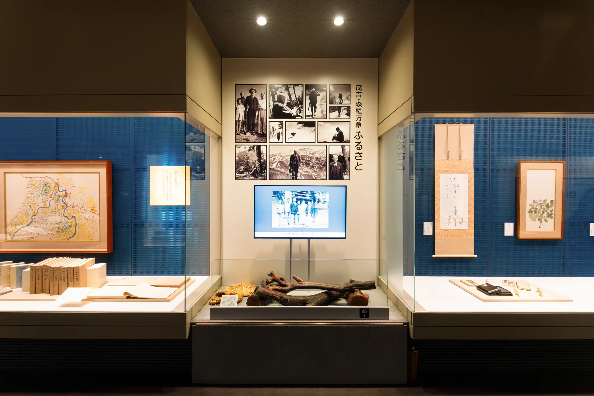 Exhibit introducing Mokichi's hometown